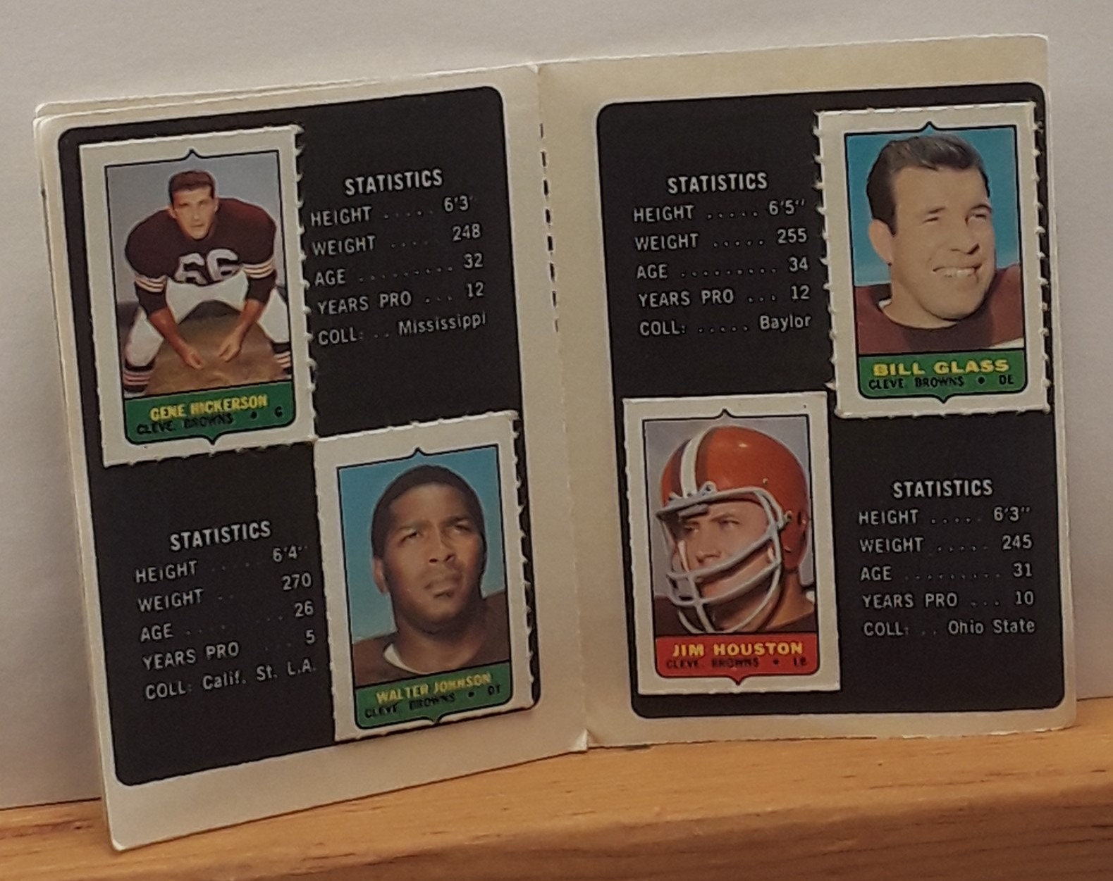 Topps 1969 Football MiniCard Album Cleveland Browns Envío Etsy