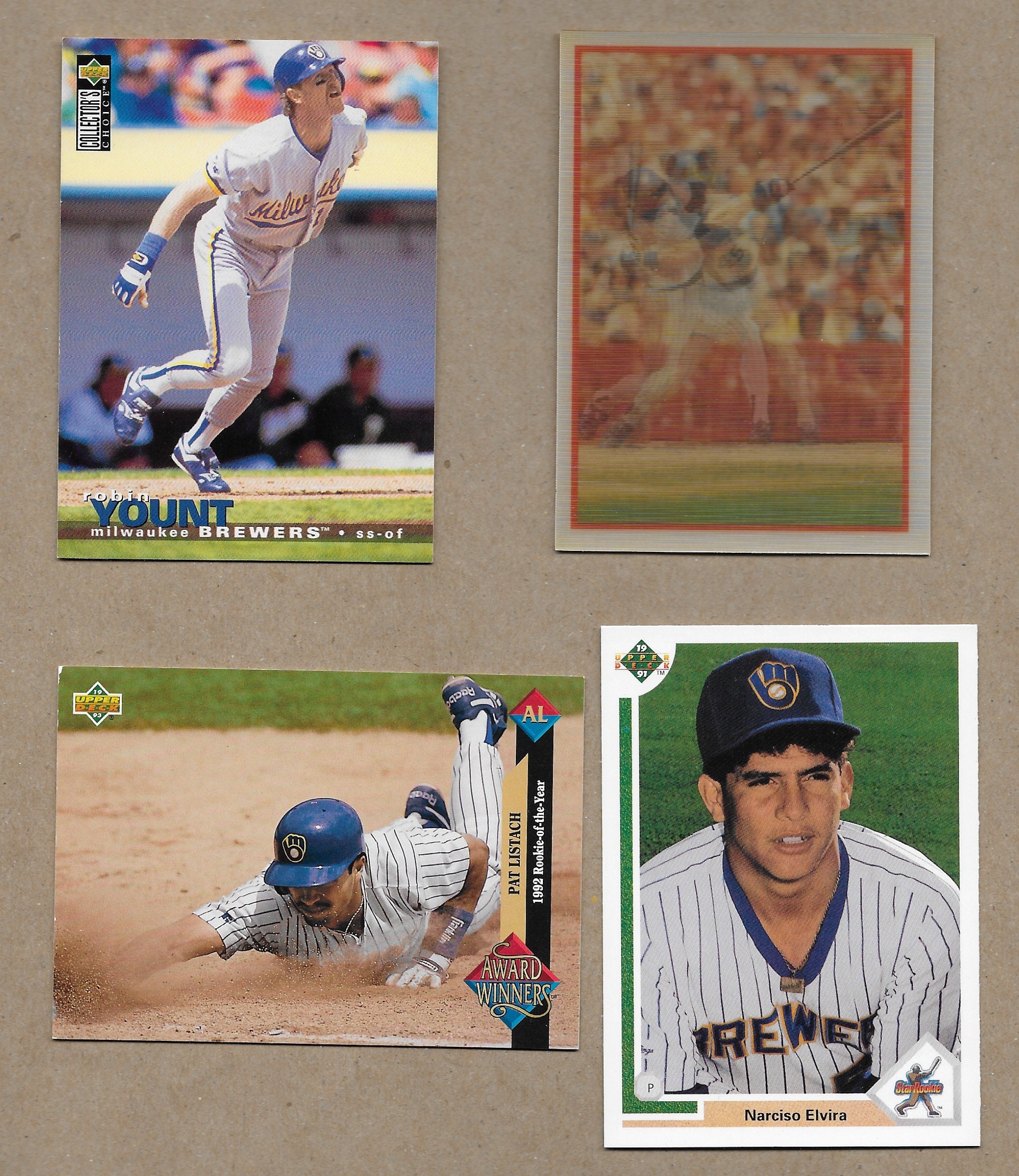 Vintage Milwaukee Brewers Baseball Cards Various Years and 