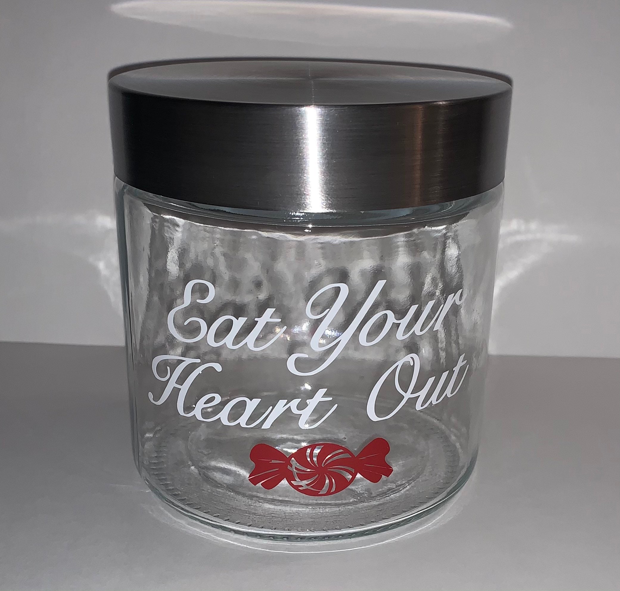 Personalized Candy Jar with lid Decor Gift idea Storage Etsy