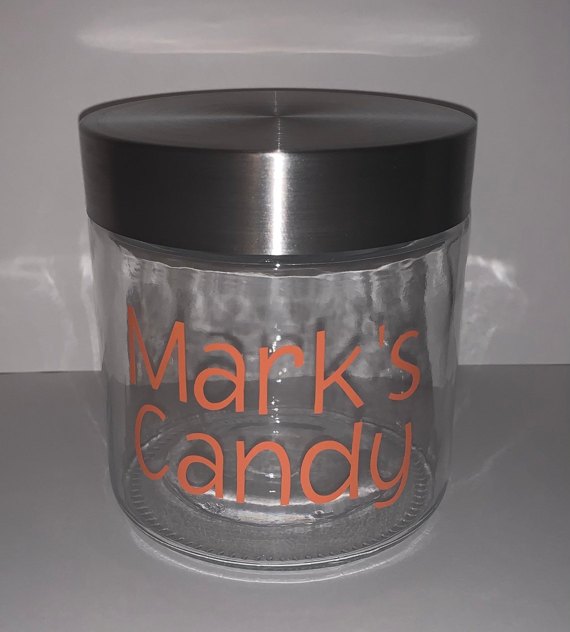 Personalized Candy Jar with lid Decor Gift idea Storage Etsy