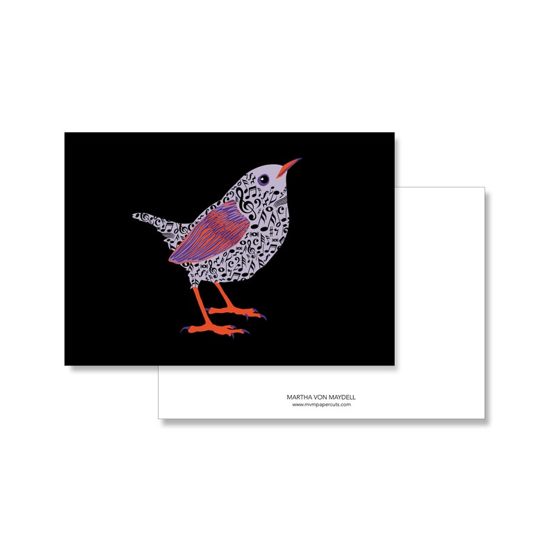 Postcard Set 12 Cards BIRDS image 10