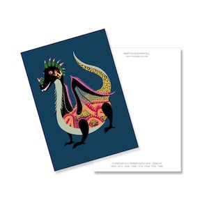 Carte postale A6, DRAGON ZODIAQUE CHINOIS