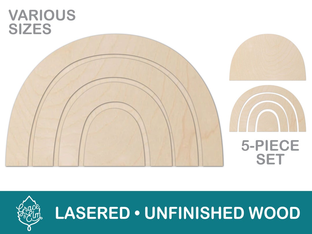 Rainbow Shape Laser Cut Rainbow Laser Cut Shapes Create Your Own Craft