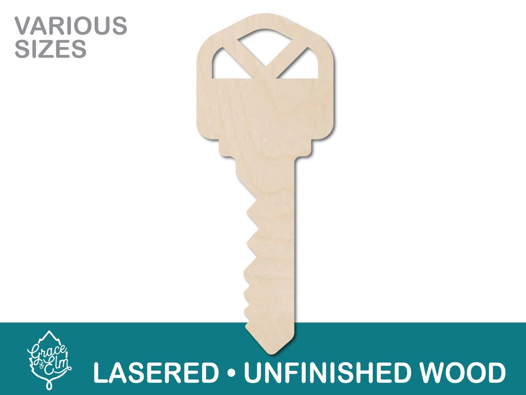Wood House Key Laser Cut Key Laser Cut Shapes Create Your Own Craft