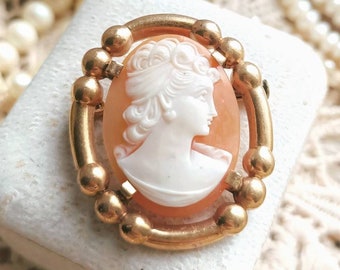 Superbe Anciens Pendentif et Broche Art déco Plaqués Or rose