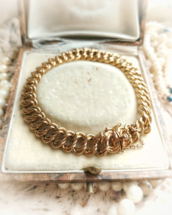 Beautiful French Vintage 18k Gold Filled (FIX) Ch… - image 5