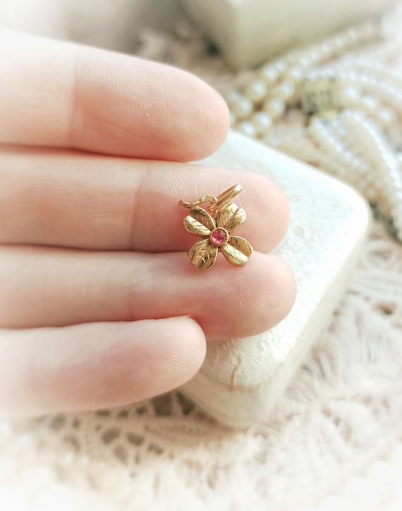 Beautiful French Antique Rose Gold Filled Little … - image 5