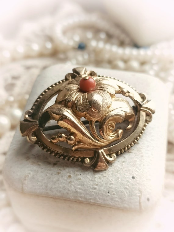 Beautiful French Antique XIX-Century Rose Gold Fil