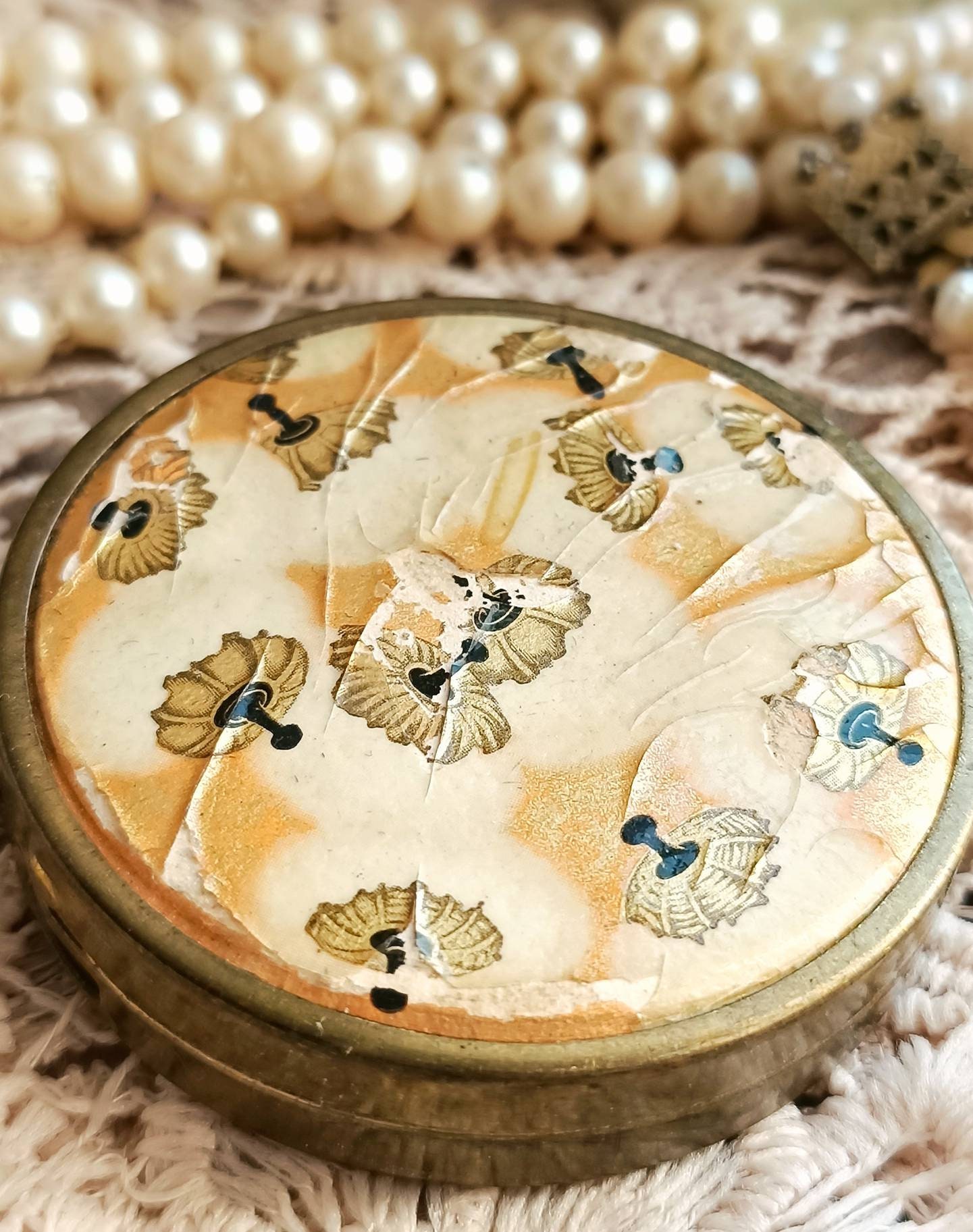 Lovely French Vintage Art Deco 1930s 1940s Floral Design