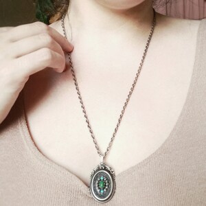 French Antique Xix-century Silver Reliquary Necklace, Ornate Victorian ...