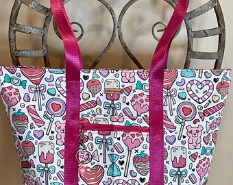 TTS49- Candy Print Tote Bag