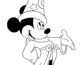 Mickey Mouse Sorcerer Wall Art - Etsy