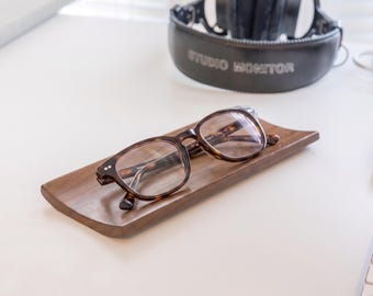 Walnut Valet Tray: Handmade Desk Organizer, Catchall Tray, Pen & Key Holder, Personalized Gift