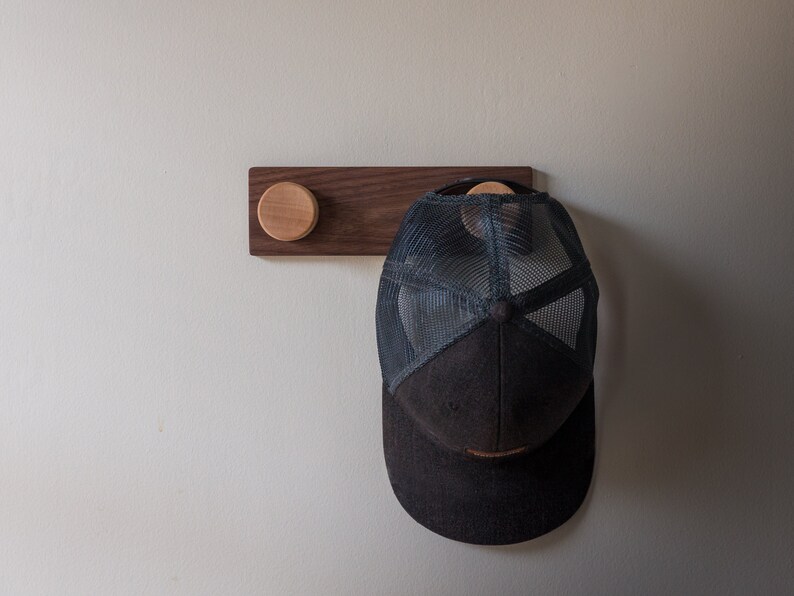 Walnut Coat Rack Modern Design With Maple and Walnut Coat Etsy