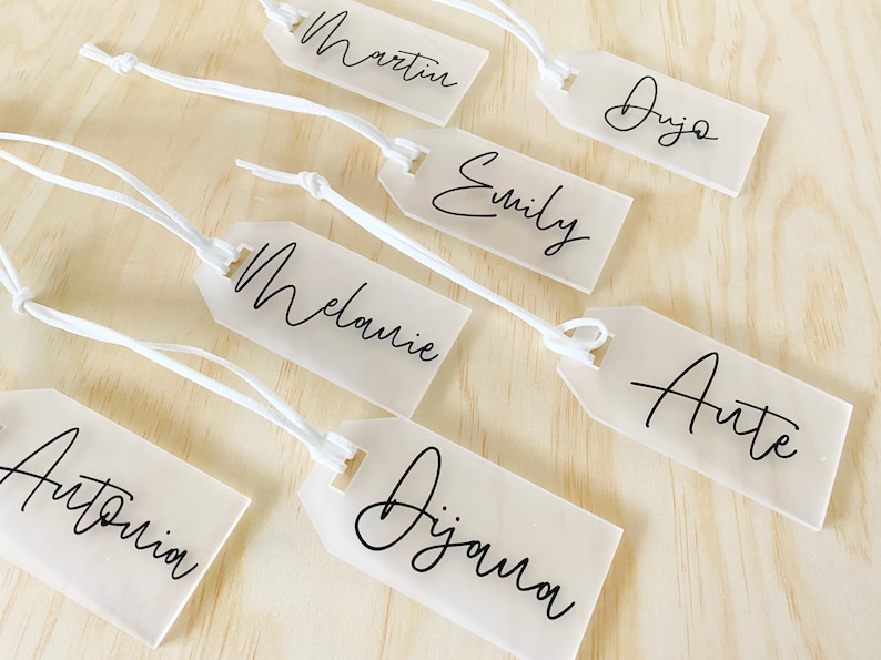 Acrylic Gift Tags/Custom Gift Tags/Name Gift Tags/Acrylic | Etsy
