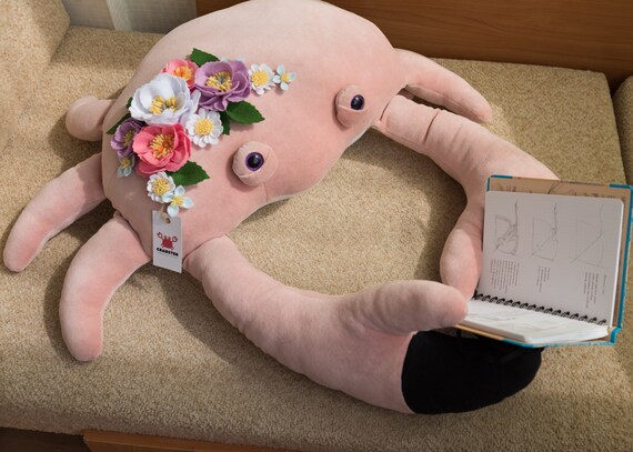 Plush Crab with Felt Flowers XL image