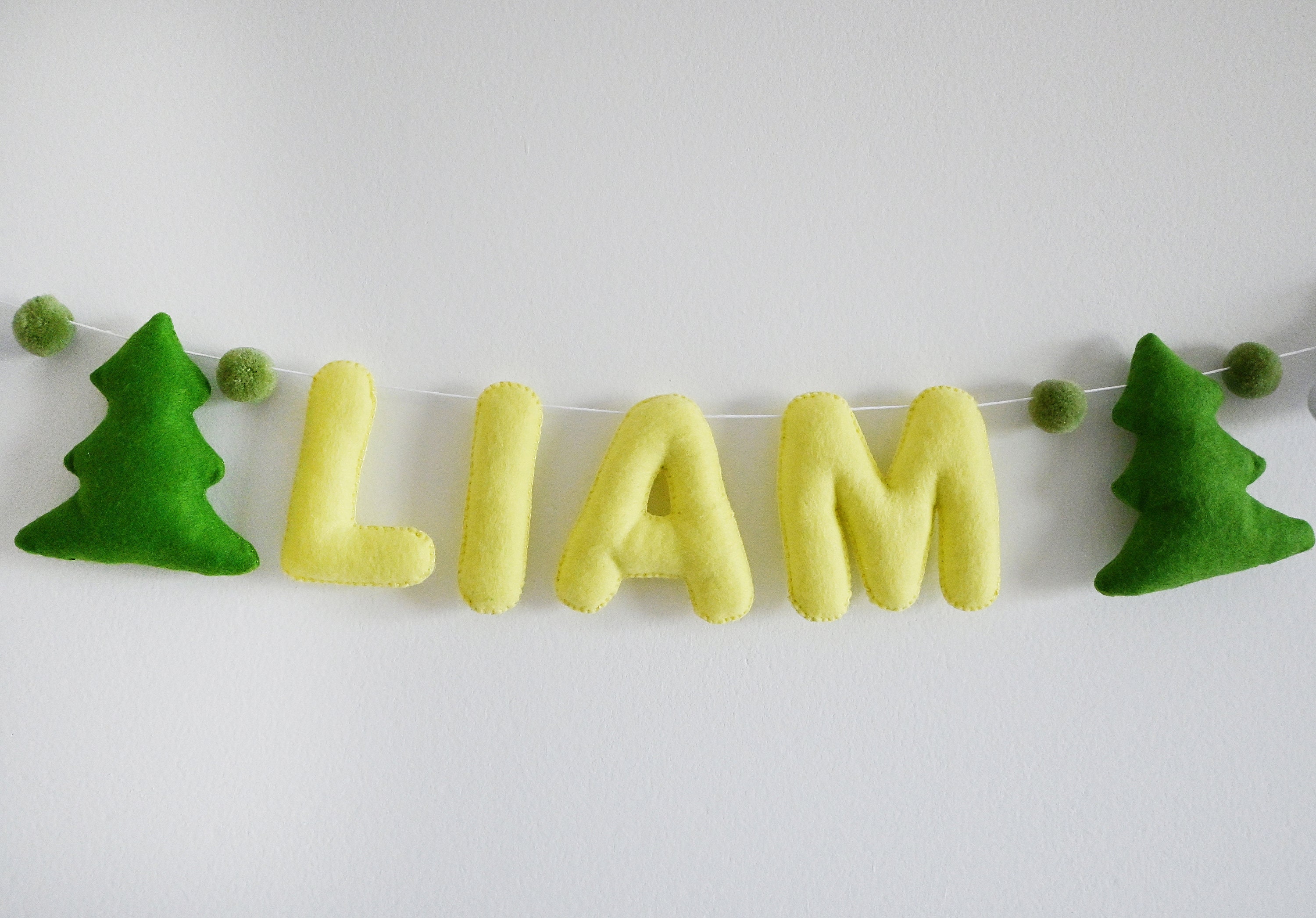 Personalised Nursery Decor Name Garland Handmade Felt Etsy