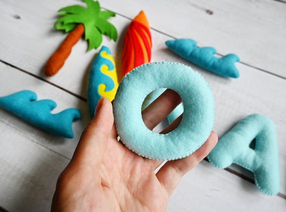Personalised Nursery Decor Name Garland / Felt Decorations image