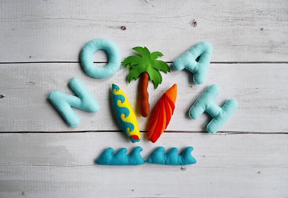Personalised Nursery Decor Name Garland / Felt Decorations image