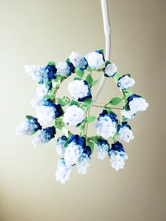 Crib Mobile / Blue wisteria image