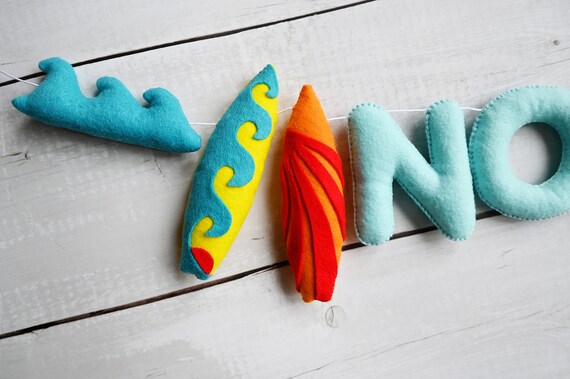 Personalised Nursery Decor Name Garland / Felt Decorations image