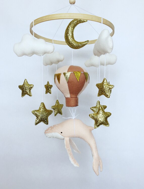 Crib Mobile / Whale, Hot Air Balloon image