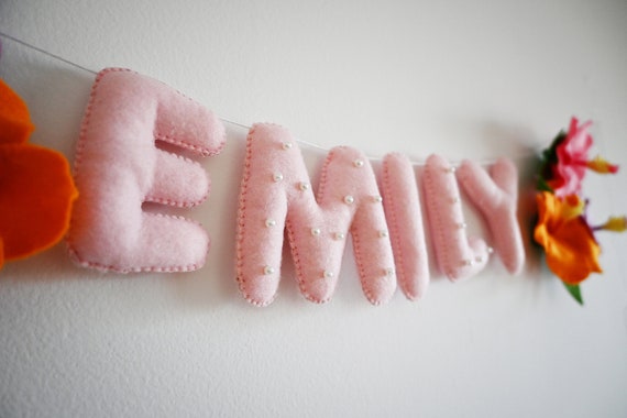Personalised Nursery Decor Name Garland image