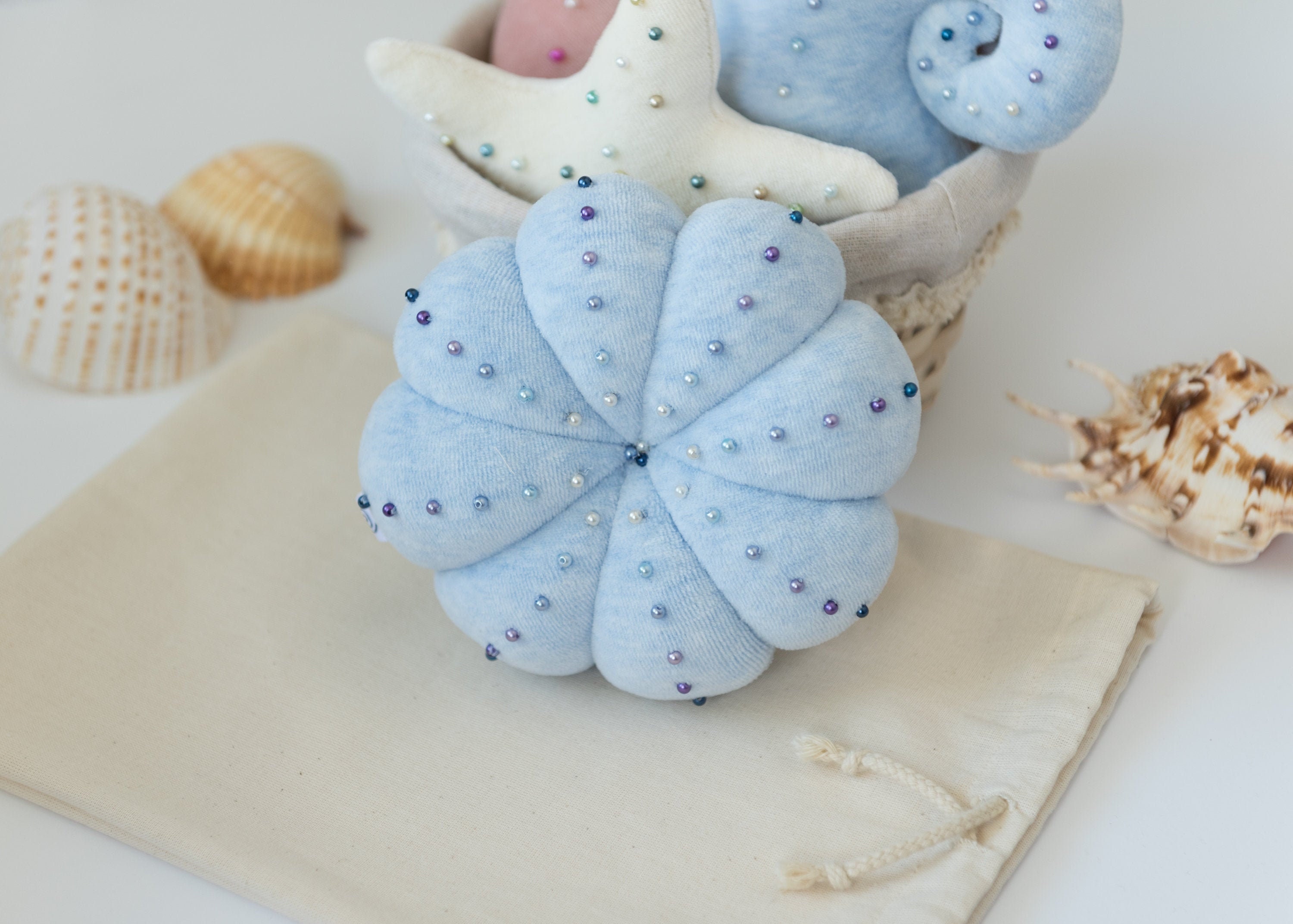 Plush Sea Urchin Handmade Toy Home Decor Etsy