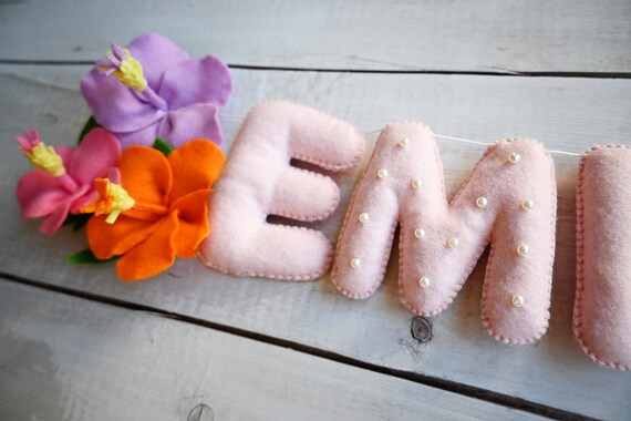 Personalised Nursery Decor Name Garland image