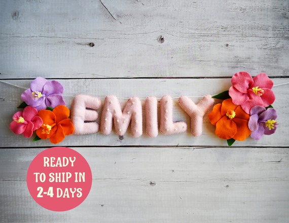 Personalised Nursery Decor Name Garland image