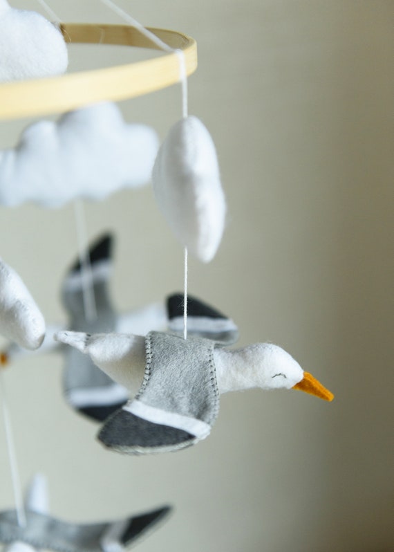 Ocean crib Mobile / Seagull Bird image