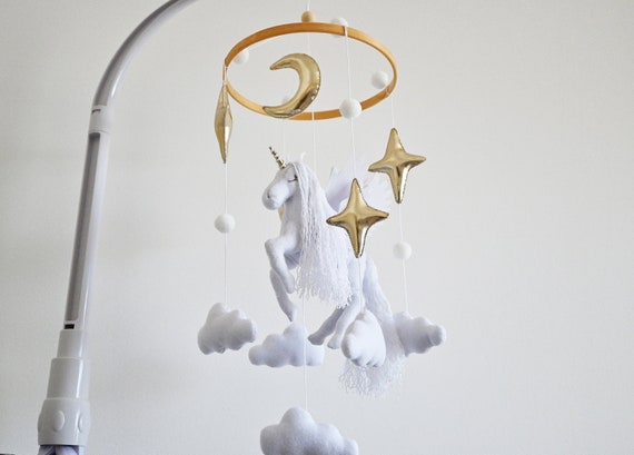 Horse Crib Mobile / Unicorn, Pegasus image