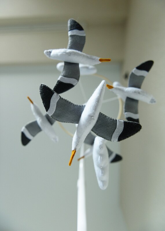 Ocean crib Mobile / Seagull Bird image