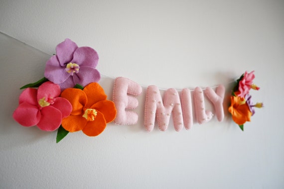 Personalised Nursery Decor Name Garland image