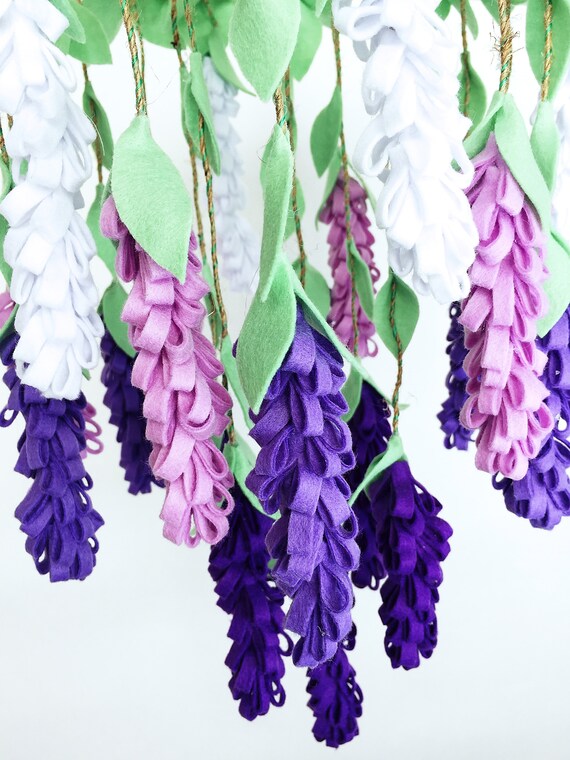 Flower crib mobile / Wisteria image