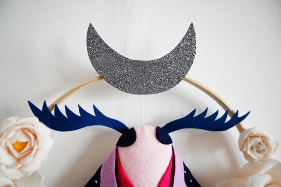 Moth Felt Decoration / Butterfly Wall Decor image