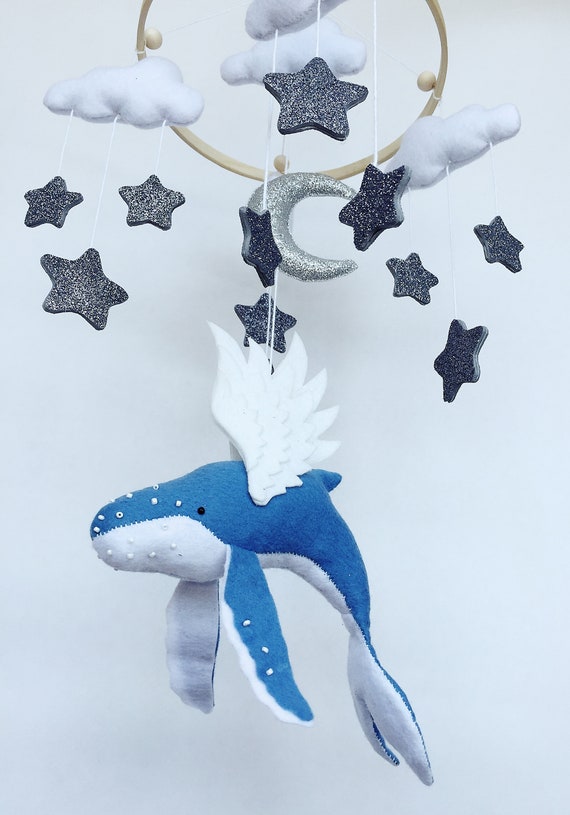 Ocean Crib Mobile / Winged while image