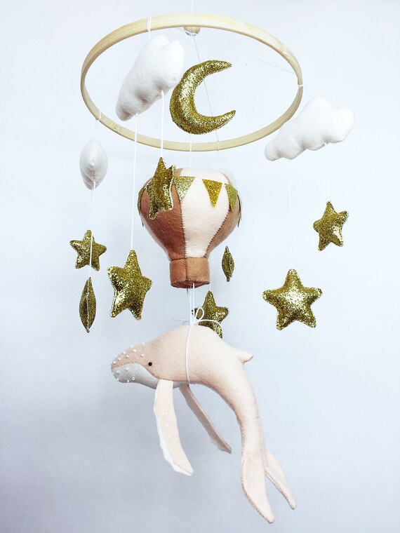 Crib Mobile / Whale, Hot Air Balloon image