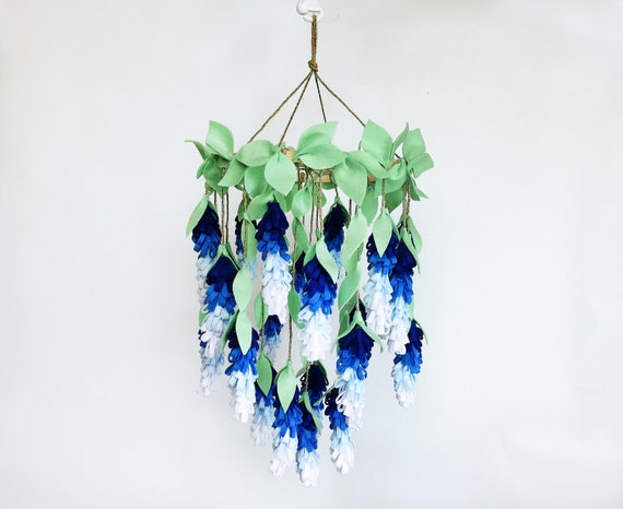 Crib Mobile / Blue wisteria image