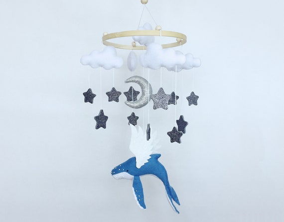 Ocean Crib Mobile / Winged while image