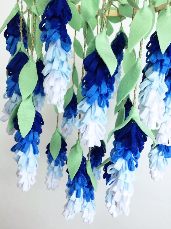 Crib Mobile / Blue wisteria image