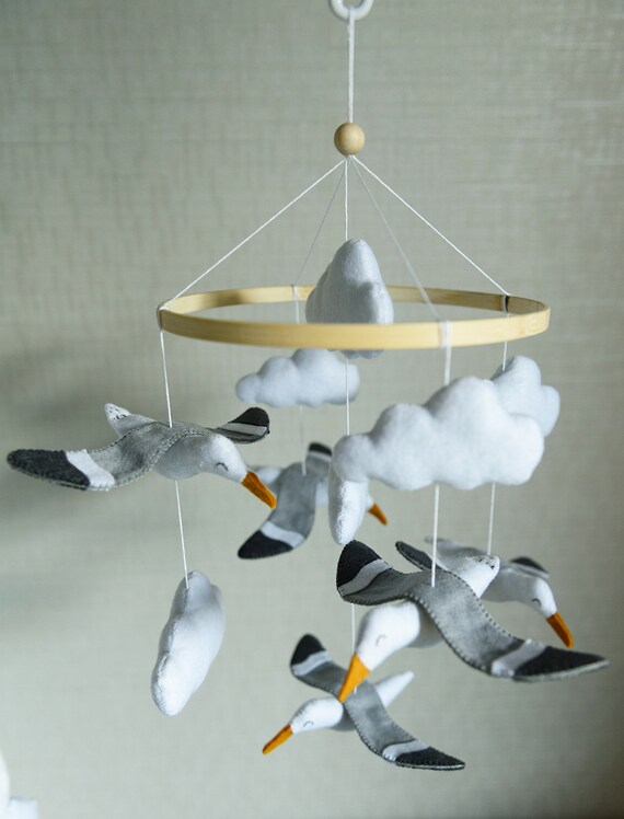 Ocean crib Mobile / Seagull Bird image