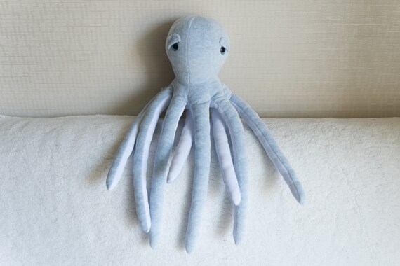 blue mini octopus plush