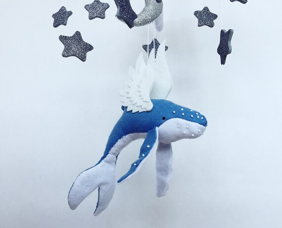 Ocean Crib Mobile / Winged while image