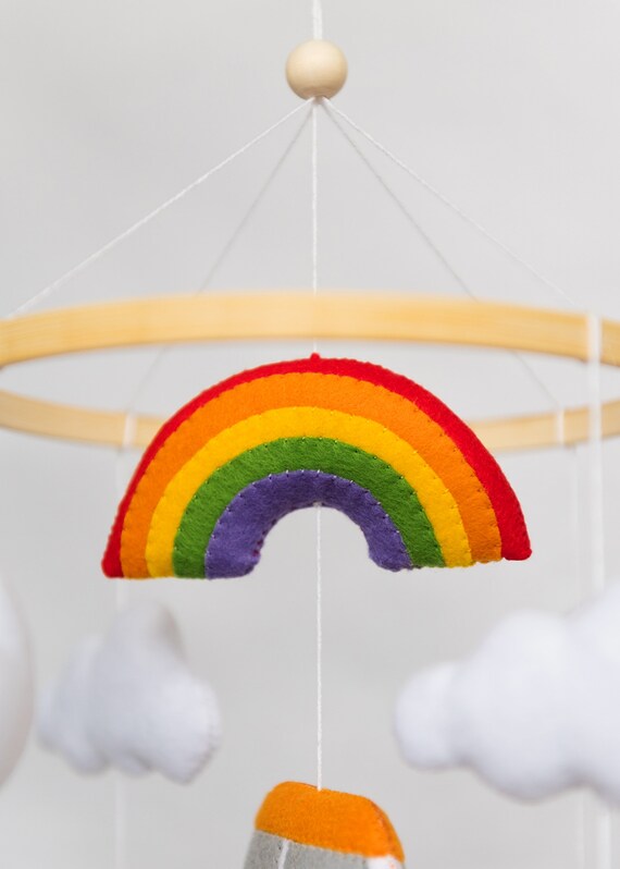 Boho crib mobile / Adventures, VW Bus, Travel image