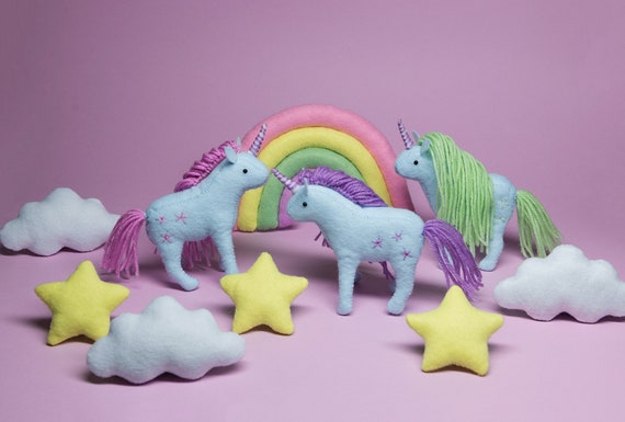 Horse crib mobile / Unicorn, Rainbow image