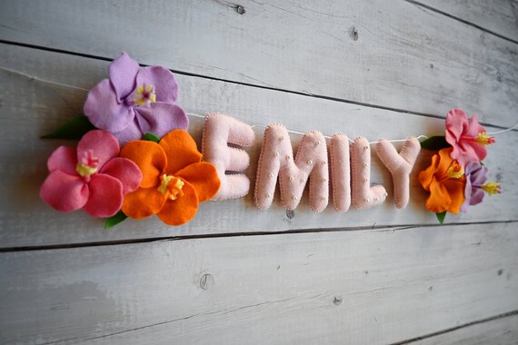 Personalised Nursery Decor Name Garland image