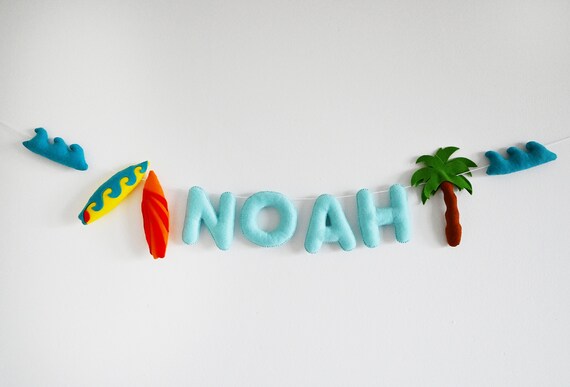 Personalised Nursery Decor Name Garland / Felt Decorations image