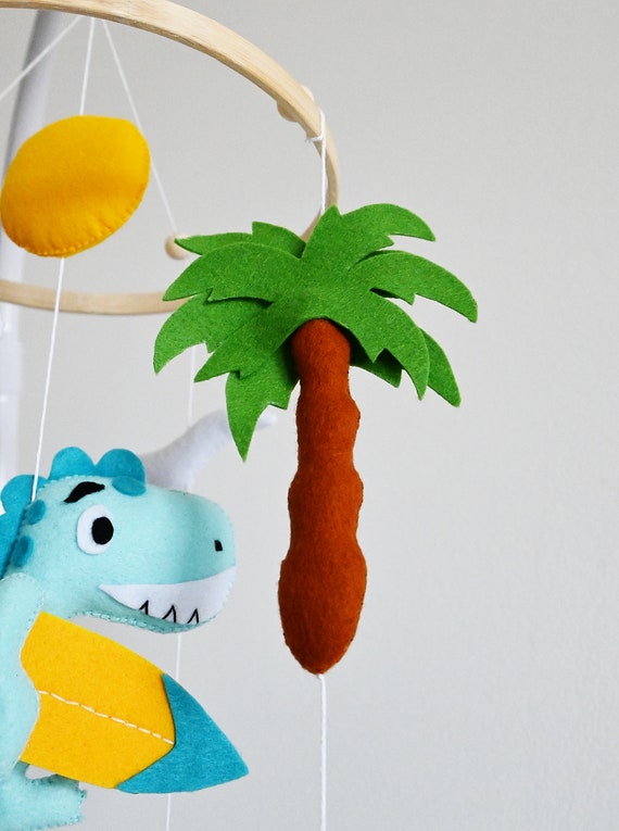 Ocean Crib Mobile / Dinosaur, Surfer image