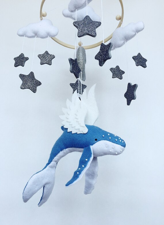 Ocean Crib Mobile / Winged while image